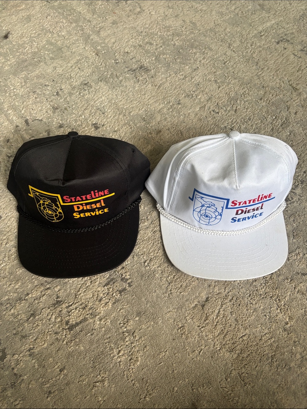 2 Vintage men’s StateLine Diesel Service Logo Cap - Black or White